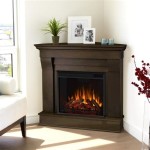 Black Corner Electric Fireplace