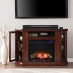 Corner Electric Fireplace With Storage