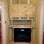 How To Frame Up A Corner Fireplace