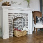 How To Remove Faux Brick From Fireplace