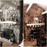 Lava Rock Fireplace Renovations Before And After