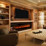 Modern Electric Fireplace Ideas With Tv Above