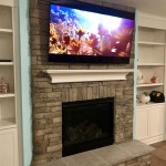 Mounting Samsung Frame Tv Over Stone Fireplace