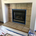 Painting Ceramic Tile Around Fireplace