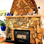 Petrified Wood Fireplace