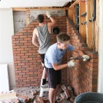 Removing Brick Wall Fireplace